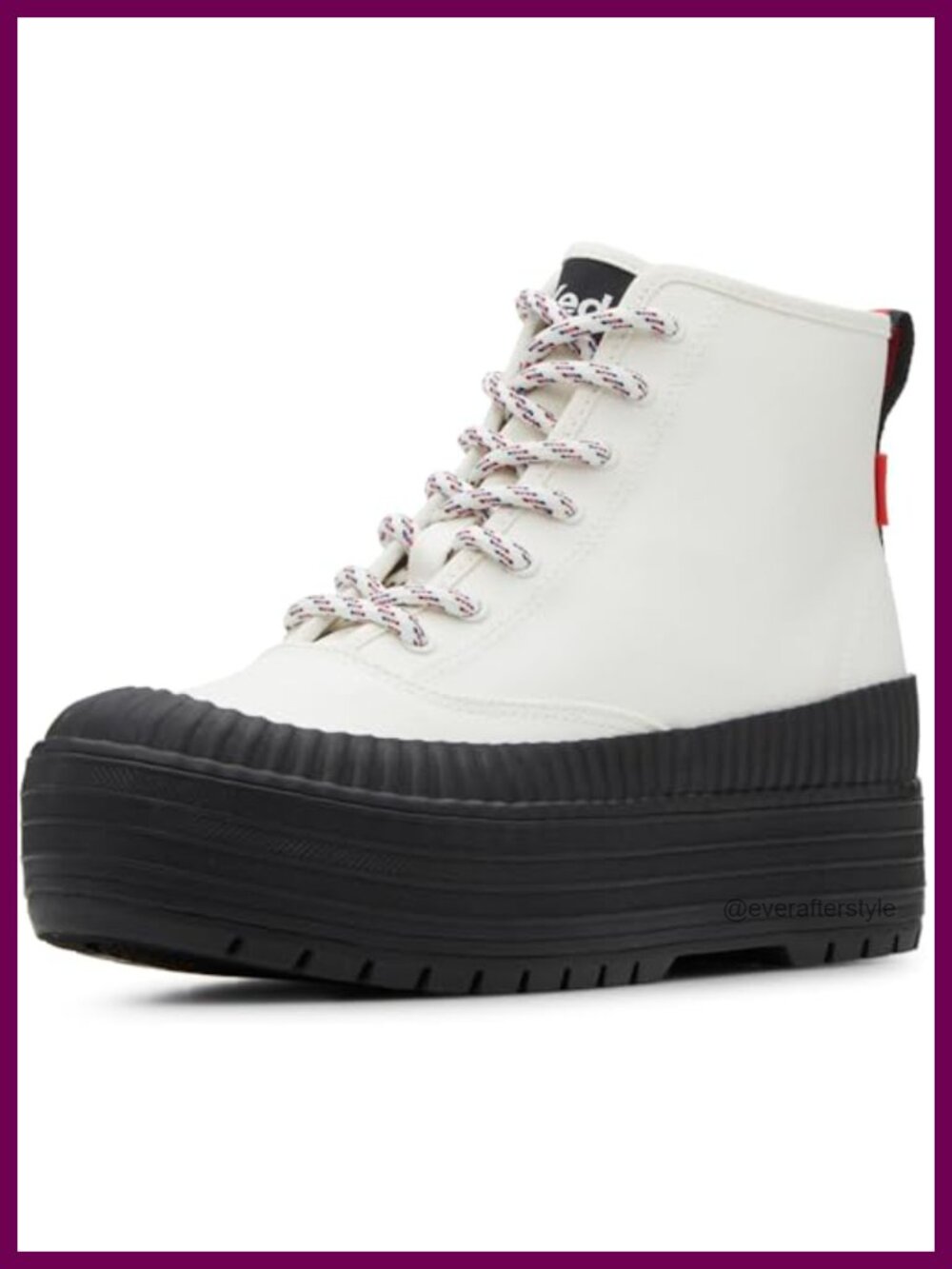 Keds Women's Platform Mid Lug Weatherized Canvas Lace-Up High-Top Sneaker